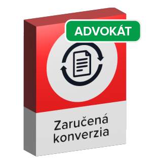 Balík Zaručená konverzia - Advokát
